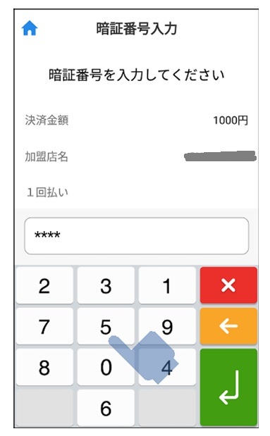 ペイキャスモバイル使い方(6)